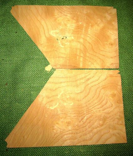6 bookmatched leafs wormy white ash @ 6-3/8 x 4 craft wood veneer (v1135) for sale