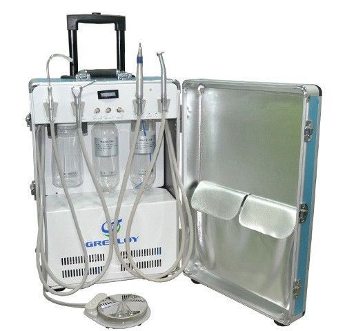 Portable delivery dental unit cart suitcase dentist equipment 2 years guarantee for sale