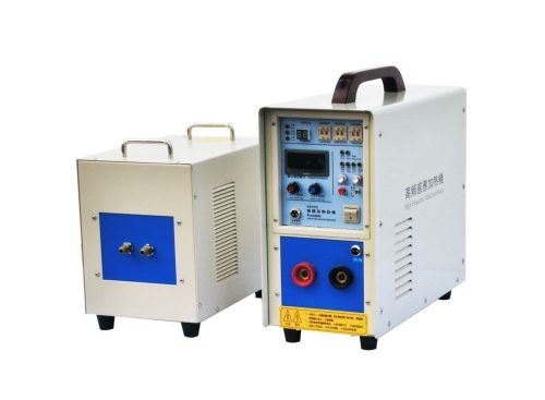 High quality 15kw 30~100khz high frequency induction heater furnace dual station for sale