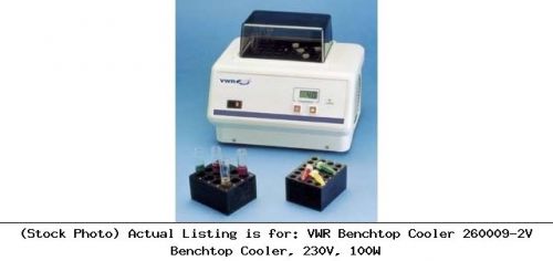 Vwr benchtop cooler 260009-2v benchtop cooler, 230v, 100w for sale