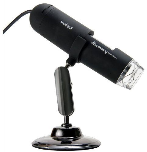 Veho discovery deluxe usb microscope 400x flexi alloy stand 2.0 mp lens pc mac for sale