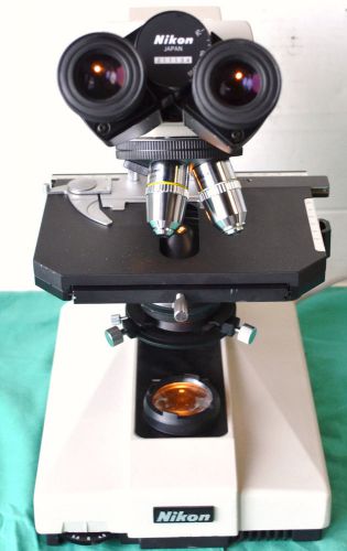 Nikon Labophot Lab Microscope / 2 Objectives, Binocular Head CFW10x Eye Pieces