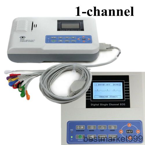 Promotion! new portable 1-channel 12 leads ecg / ekg machine/ electrocardiograph for sale
