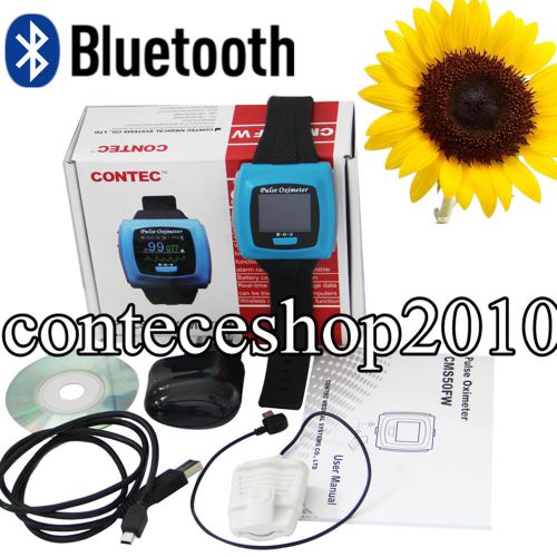 New oled bluetooth cms-50fw wrist pulse oximeter, spo2 monitor, sw+alarm for sale