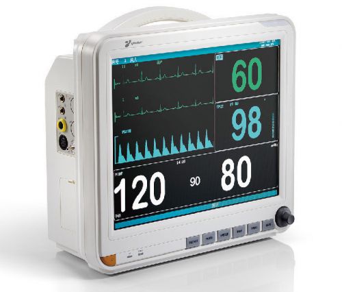 New vital signs patient monitor (ecg nibp spo2 pr/hr temp resp)+1 years warranty for sale