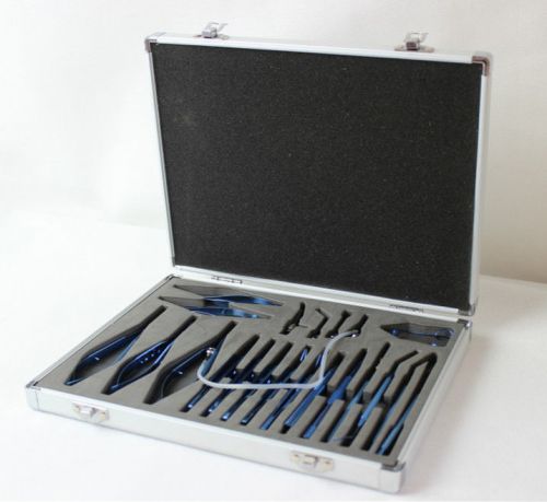 Quality titanium cataract set of 21 pieces opthalmic eye instruments for sale