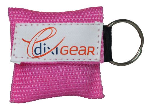 10 pink cpr mask with keychain face shield key chain disposable cpr keychain for sale