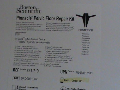 1 Unit- Boston Scientific Pinnacle Pelvic Floor Repair Kit-Posterior-831-710