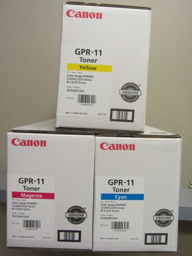 Canon GPR-11 (Cyan, Magenta &amp; Yellow) NEW