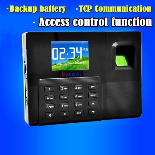 Network server fingerprint time attendance system tcp/ ip access control id card for sale