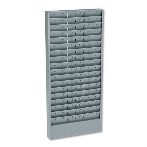 Buddy Products Adjustable Time Card Rack, Steel, 17 to 51 Pocket Gray