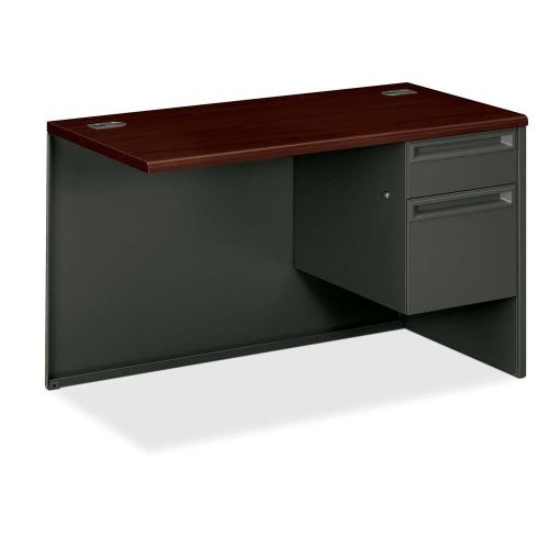 The hon company hon38215rns 38000 series mahogany/charcoal metal desking for sale