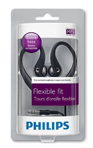 Philips flexible earhook headphones shs3200bk/37, new!! for sale