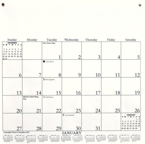 2015 Calendar Refill for Kim&#039;s Calendars Large holder measures 11&#034; X 11&#034;