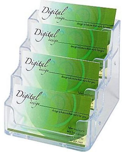 4-pocket business card holder - clear acrylic for sale