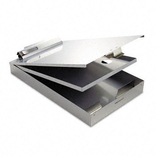 Saunders Cruiser Mate Aluminum Form Folder, 1&#034;&#034;Capacity, 8.5x12, Silver SAU21017