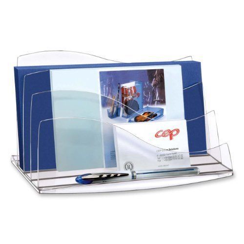 Cep 3 Step Letter Sorter - 3 Compartment[s] - Polystyrene - Crystal (CEP3501105)