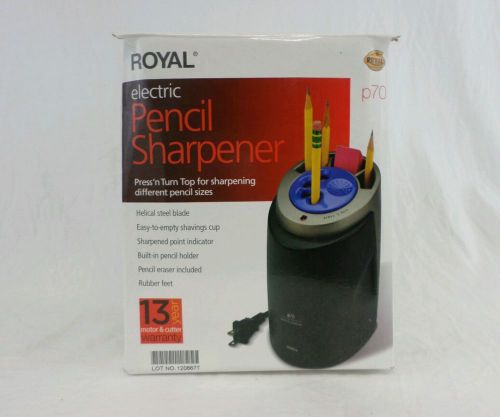 Royal Electric Pencil Sharpener and Holder, New Office Products