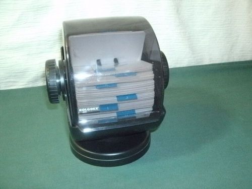 VINTAGE ROLODEX NSW 24C ALL CARDS BLANK MADE IN USA ROTATING BASE