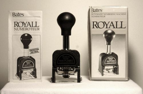 Vintage Bates Royall Model # RNM6-7 Numbering Stamp