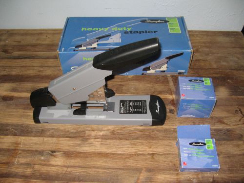 Swingline heavy-duty stapler gray up to 160 sheets # 39005 with staples for sale