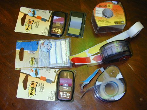 Post it flags labels sign here markers redi tag dispensers arrows office supply! for sale