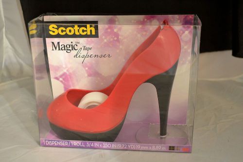 SCOTCH 3M Dispenser With Magic Tape RED HIGH HEEL NEW