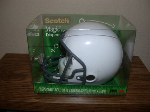 Scotch White Football Helmet Tape Dispenser NEW Free Fast Ship!