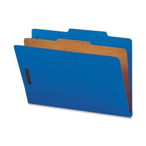 Smead 18732 Dark Blue Colored Pressboard Classification Folders With Safeshield