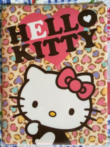 Hello Kitty leopard print 10-pocket A4 /A3 file folder