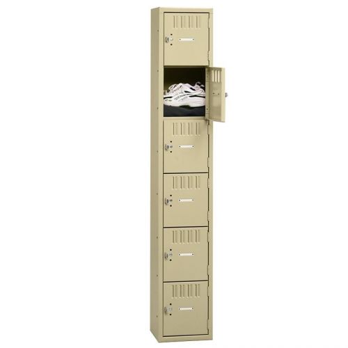 Tennsco corp tnnbs6121812asd 6-tier no legs steel box lockers for sale
