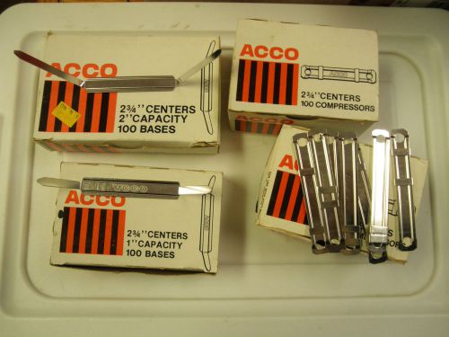 Lot of Acco 2 3/4&#034; center Bases &amp; 1&#034; + 2&#034; Compressors 70014 70013 70023