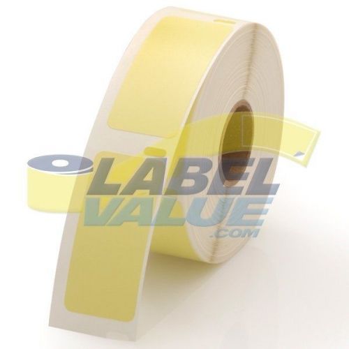 Dymo LV-30336 Compatible Yellow Labels - 1 x 2-1/8  LV-30336 Yellow