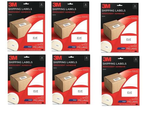 Lot of 1500 new 3m white shipping labels 3200-s 2&#034; x 4&#034; like avery 8163 / 5163 for sale