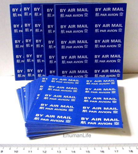 Self-Adhesive 3.7 x 1.5cm Mail Labels Sticker 500pcs BY AIR MAIL PAR AVION  i488
