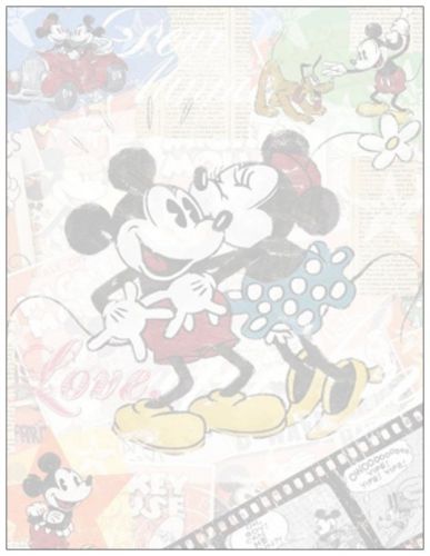 MICKEY MOUSE NOTE PAD. RETRO MICKEY MOUSE, MINNIE. MAGNETIC BACK...FREE SHIPPING