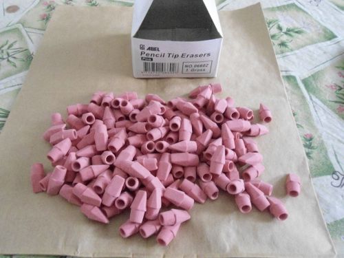 Box of 145 Abel Pencil Tip Erasers - Pink