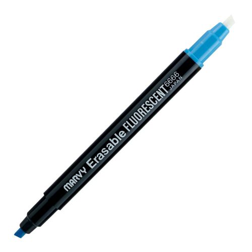 Marvy Erasable Highlighter Fl Blue (Marvy 6666-F3) - 1 Each