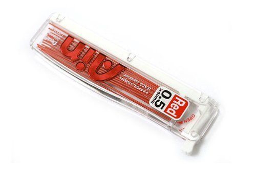 Pentel High Polymer Ain Pencil Lead Refill 0.5mm Red Color