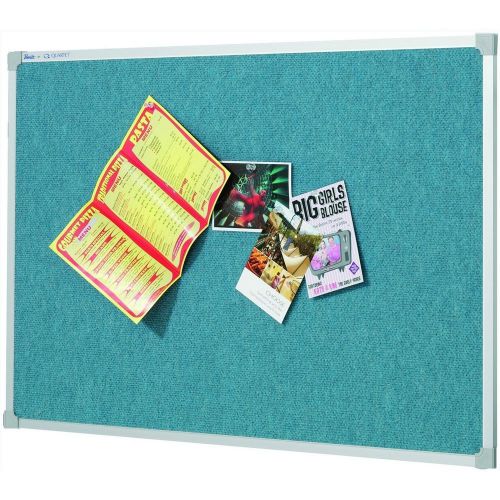 Penrite qtnnf181w pinboard wedgewood fabric bulletin board blue 1800 x 1200 mm for sale