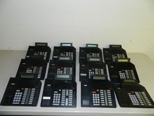 Northern Telecom W/Display Business Telephone Black NTZK16BA03 M2616 ---12 UNITS