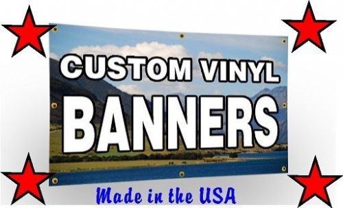 Banner 2&#039; x 20&#039;, Custom Printed Vinyl, with Grommets, 13 oz