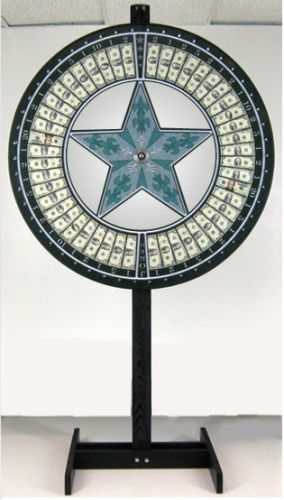 48 big 6 money wheel, game wheel, prize wheel. tall floor stand! buy it now! for sale