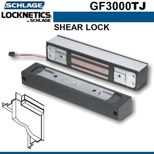 Schlage Locknetics GF3000TJ Gravity Force Top Jam Shear Lock 12/24 VDC NIB!
