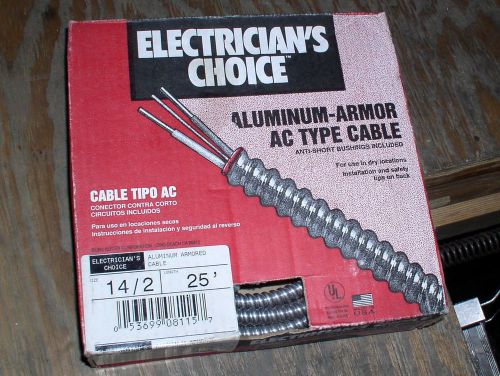 Electrician&#039;s Choice Armored Cable 14/2 25 Feet
