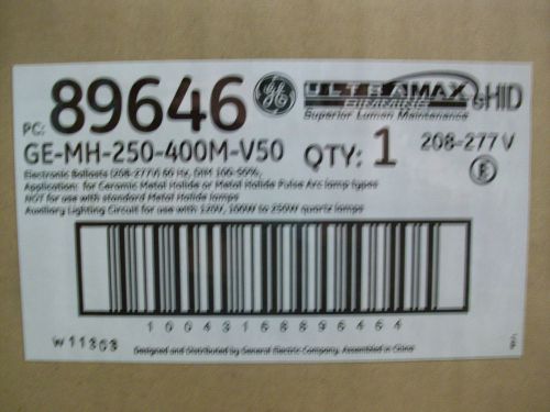 Ge 89646 ultra max mh-250-400m-v50 hid=208-277v dimming ballast for sale