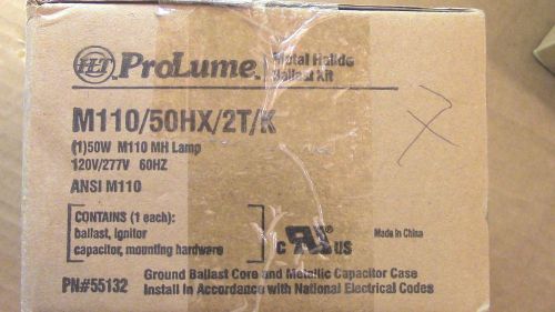 2 ProLume  M110/50HX/2T/K Metal Halide Ballast Kit New in Box120/277 V 60 Hz