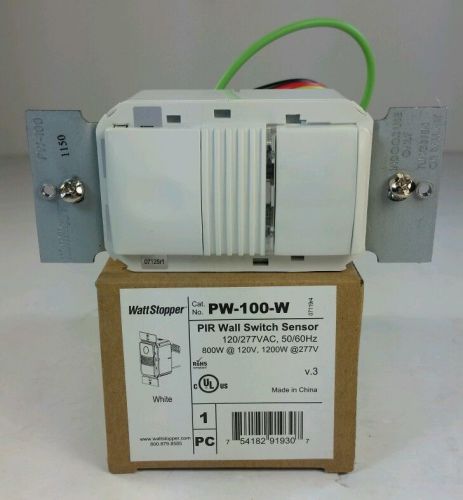 New wattstopper pir wall switch sensor pw-100-w for sale