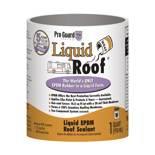 Liquid roof liquid epdm rv roof coating &amp; repair - 1 gallon f9991-1 for sale