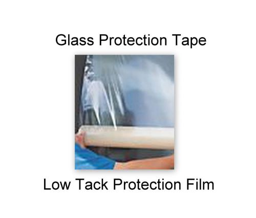 4 Rolls Glass Protection Tape each 24&#034;x600&#039; Protects Windows Clear  4800 SQ FT
